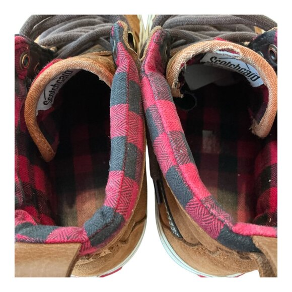 Vans Sk8-Hi MTE Scotchgard Suede High Tops – Brown & Plaid, M8-5/W10 - Picture 5 of 15